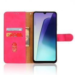 Lacné Kryty | Peňaženkové puzdro Solid ružové – Xiaomi Redmi 14C / Poco C75 | Lacné Kryty