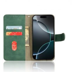 Lacné Kryty | Peňaženkové puzdro Solid zelené – Apple iPhone 16 Pro Max | Lacné Kryty