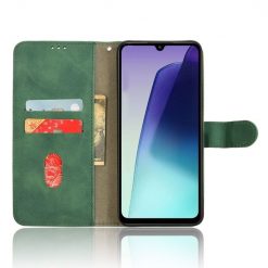 Lacné Kryty | Peňaženkové puzdro Solid zelené – Xiaomi Redmi 14C / Poco C75 | Lacné Kryty