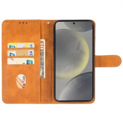 Lacné Kryty | Peňaženkové puzdro Splendid case hnedé – Samsung Galaxy S24 FE | Lacné Kryty