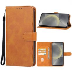 Lacné Kryty | Peňaženkové puzdro Splendid case hnedé – Samsung Galaxy S24 FE | Lacné Kryty