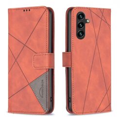 Lacné Kryty | Samsung Galaxy A16 4G/5G Knižkové puzdro Rhombus hnedé | Lacné Kryty
