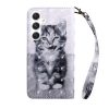 Lacné Kryty | Samsung Galaxy A16 4G/5G Knižkové puzdro Trendy Cross case Ružový kvet | Lacné Kryty