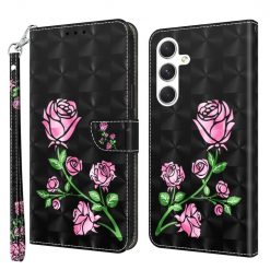 Lacné Kryty | Samsung Galaxy A16 4G/5G Knižkové puzdro Trendy Cross case Ruže | Lacné Kryty
