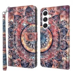Lacné Kryty | Samsung Galaxy A16 4G/5G Knižkové puzdro Trendy Cross case Vesmírna mandala | Lacné Kryty