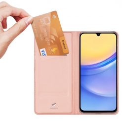 Lacné Kryty | Samsung Galaxy A16 4G/5G Peňaženkové puzdro Dux Ducis Skin Pro ružové | Lacné Kryty