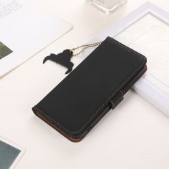 Lacné Kryty | Samsung Galaxy A16 4G/5G Peňaženkové puzdro RFID Leather case čierne | Lacné Kryty