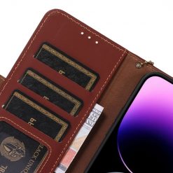 Samsung Galaxy A16 4G/5G Peňaženkové puzdro RFID Leather case hnedé | Lacné Kryty Lacné Kryty | Samsung Galaxy A16 4G/5G Peňaženkové puzdro RFID Leather case hnedé | Lacné Kryty