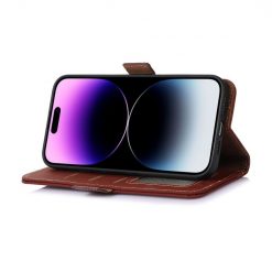 Samsung Galaxy A16 4G/5G Peňaženkové puzdro RFID Leather case hnedé | Lacné Kryty Lacné Kryty | Samsung Galaxy A16 4G/5G Peňaženkové puzdro RFID Leather case hnedé | Lacné Kryty
