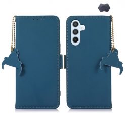 Lacné Kryty | Samsung Galaxy A16 4G/5G Peňaženkové puzdro RFID Leather case modré | Lacné Kryty