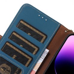 Lacné Kryty | Samsung Galaxy A16 4G/5G Peňaženkové puzdro RFID Leather case modré | Lacné Kryty