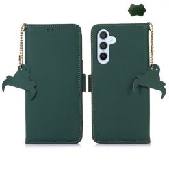 Lacné Kryty | Samsung Galaxy A16 4G/5G Peňaženkové puzdro RFID Leather case zelené | Lacné Kryty