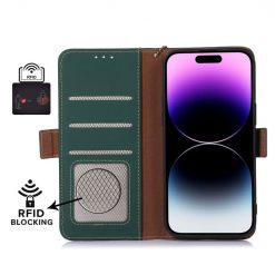 Lacné Kryty | Samsung Galaxy A16 4G/5G Peňaženkové puzdro RFID Leather case zelené | Lacné Kryty
