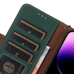 Lacné Kryty | Samsung Galaxy A16 4G/5G Peňaženkové puzdro RFID Leather case zelené | Lacné Kryty