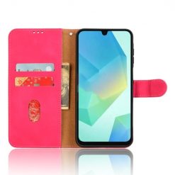 Lacné Kryty | Samsung Galaxy A16 4G/5G Peňaženkové puzdro Solid ružové | Lacné Kryty
