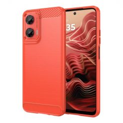 Zadný kryt Carbon červený – Motorola Moto G35 5G