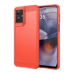 Lacné Kryty | Zadný kryt Carbon červený – Motorola Moto G55 5G | Lacné Kryty