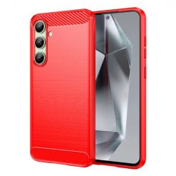 Zadný kryt Carbon červený – Samsung Galaxy S24 FE