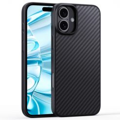 Zadný Kryt Wlons Magsafe Aramid Carbon Fiber čierny – Apple iPhone 16