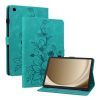 Lacné Kryty | Knižkové puzdro Embossing Pattern Ľalia hnedé – Samsung Galaxy Tab A9+ / A11+ | Lacné Kryty