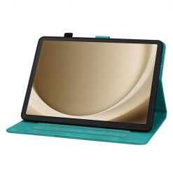 Knižkové puzdro Embossing Pattern Ľalia zelené – Samsung Galaxy Tab A9+ / A11+ | Lacné Kryty Lacné Kryty | Knižkové puzdro Embossing Pattern Ľalia zelené – Samsung Galaxy Tab A9+ / A11+ | Lacné Kryty