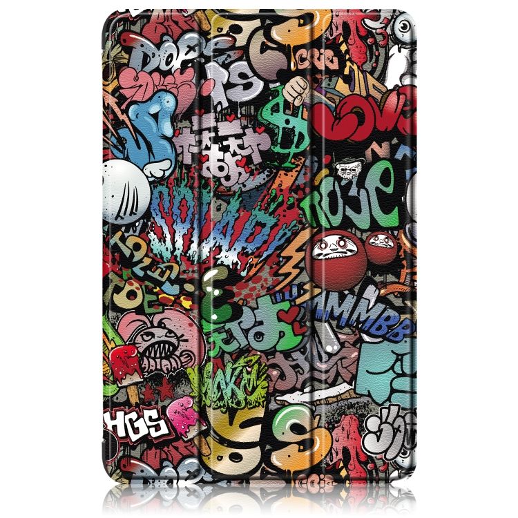 Knižkové puzdro Trendy Color case Graffiti – Samsung Galaxy Tab A9+