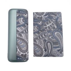 Lacné Kryty | Obal Trendy case Sivé kvety – IQOS ILUMA PRIME | Lacné Kryty