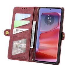 Lacné Kryty | Peňaženkové puzdro Purse case červené – Motorola Moto G75 5G | Lacné Kryty