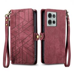 Lacné Kryty | Peňaženkové puzdro Purse case červené – Motorola Moto G75 5G | Lacné Kryty