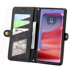 Lacné Kryty | Peňaženkové puzdro Purse case čierne – Motorola Moto G75 5G | Lacné Kryty