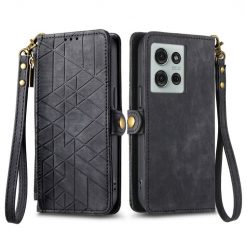 Lacné Kryty | Peňaženkové puzdro Purse case čierne – Motorola Moto G75 5G | Lacné Kryty