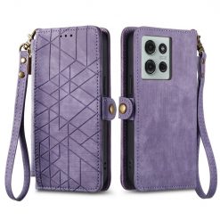 Lacné Kryty | Peňaženkové puzdro Purse case fialové – Motorola Moto G75 5G | Lacné Kryty