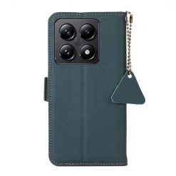 Lacné Kryty | Peňaženkové puzdro RFID Leather case zelené – Xiaomi 14T | Lacné Kryty