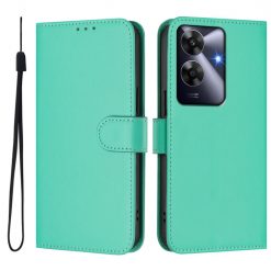Lacné Kryty | Peňaženkové puzdro Solid bledozelené – Realme Note 60 | Lacné Kryty