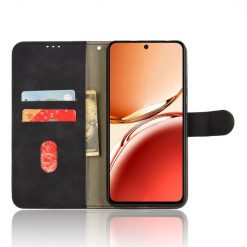 Lacné Kryty | Peňaženkové puzdro Solid čierne – Oppo Reno 12 FS | Lacné Kryty