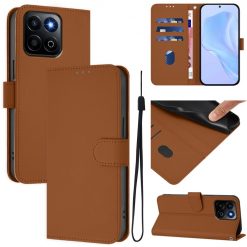 Lacné Kryty | Peňaženkové puzdro Solid hnedé – Honor 200 Smart | Lacné Kryty