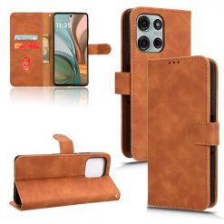 Lacné Kryty | Peňaženkové puzdro Solid hnedé – Motorola Moto G75 5G | Lacné Kryty