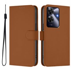 Lacné Kryty | Peňaženkové puzdro Solid hnedé – Realme Note 60 | Lacné Kryty