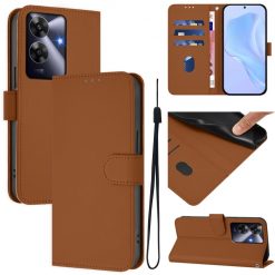 Lacné Kryty | Peňaženkové puzdro Solid hnedé – Realme Note 60 | Lacné Kryty
