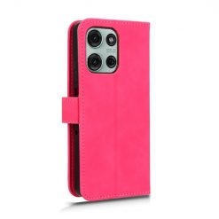 Lacné Kryty | Peňaženkové puzdro Solid ružové – Motorola Moto G75 5G | Lacné Kryty