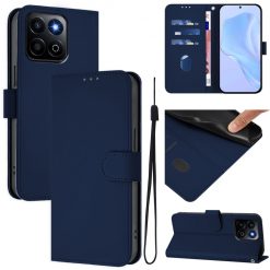 Lacné Kryty | Peňaženkové puzdro Solid tmavomodré – Honor 200 Smart | Lacné Kryty