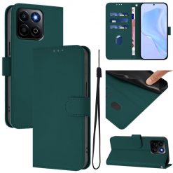 Lacné Kryty | Peňaženkové puzdro Solid tmavozelené – Honor 200 Smart | Lacné Kryty