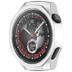 Puzdro Ring case strieborné pre Huawei Watch GT 5 Pro 46mm | Lacné Kryty Lacné Kryty | Puzdro Ring case strieborné pre Huawei Watch GT 5 Pro 46mm | Lacné Kryty