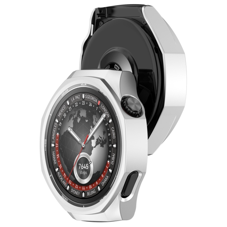 Puzdro Ring case strieborné pre Huawei Watch GT 5 Pro 46mm | Lacné Kryty Lacné Kryty | Puzdro Ring case strieborné pre Huawei Watch GT 5 Pro 46mm | Lacné Kryty