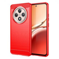 Zadný kryt Carbon červený – Oppo Reno 12 FS