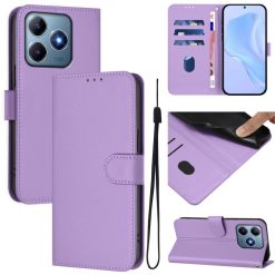 Lacné Kryty | Peňaženkové puzdro Solid bledofialové – Realme C61 / C63 | Lacné Kryty