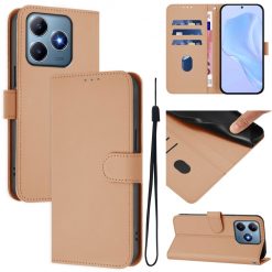 Peňaženkové puzdro Solid bledohnedé – Realme C61 / C63 | Lacné Kryty Lacné Kryty | Peňaženkové puzdro Solid bledohnedé – Realme C61 / C63 | Lacné Kryty