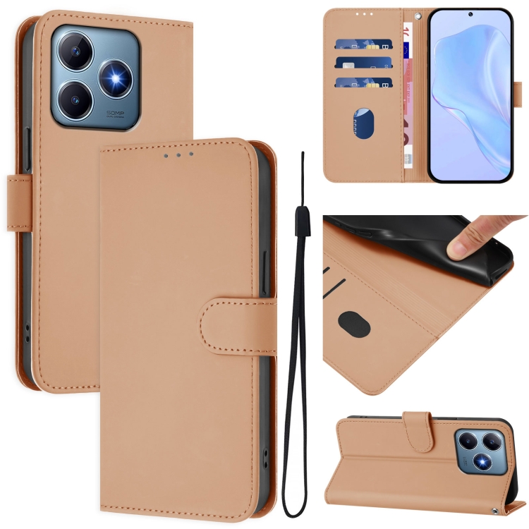Peňaženkové puzdro Solid bledohnedé – Realme C61 / C63 | Lacné Kryty Lacné Kryty | Peňaženkové puzdro Solid bledohnedé – Realme C61 / C63 | Lacné Kryty