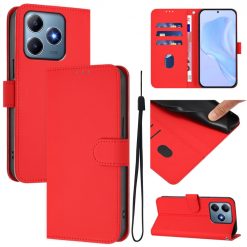 Lacné Kryty | Peňaženkové puzdro Solid červené – Realme C61 / C63 | Lacné Kryty