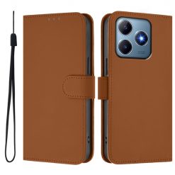 Peňaženkové puzdro Solid tmavohnedé – Realme C61 / C63
